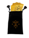 Чорний мішок з ангельською печаткою для зберігання золотої колоди ТАРО